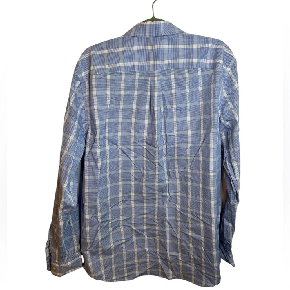 Banana Republic Non-Iron Classic Fit Window Pane Dress Shirt
